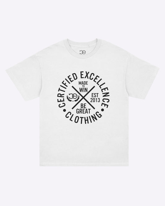 "Be Great" Tee (White / Black)